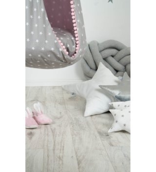 Hojdačky /  Hojdačka závesný vak Pom pom star - Sivo ružový 