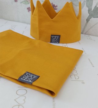 Nákrčníky, tunely, šatky /  Detský tunel/ nákrčník - horčicový 