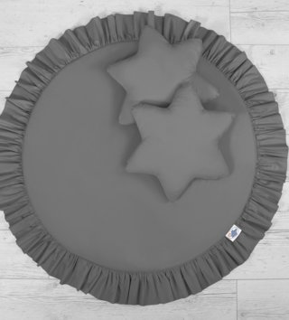 Hracie podložky /  Hracia podložka s volánikmi - Antracitová 