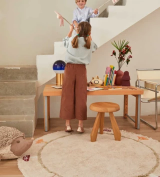 Ø 140 cm /  Koberec bavlnený - Lišajník 140 cm 