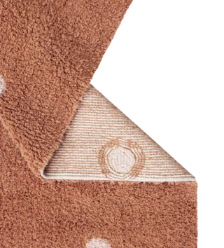 100 x 130 cm /  Koberec bavlnený - Mini dot chestnut 100 x 150 cm 