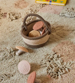 120 x 160 cm /  Koberec bavlnený na hranie - Mushroom forest 120 x160 cm 