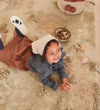 120 x 160 cm /  Koberec bavlnený na hranie - Mushroom forest 120 x160 cm 