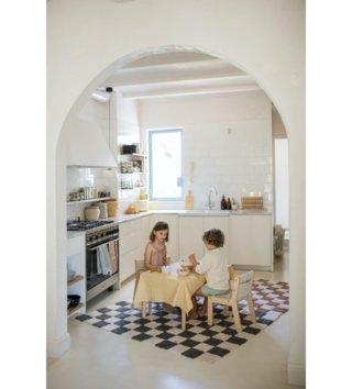 120 x 160 cm /  Koberec bavlnený šachovnica - Toffee 120 x 160 cm 