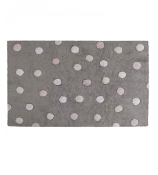 120 x 160 cm /  Koberec Dots Grey Pink 120x160 