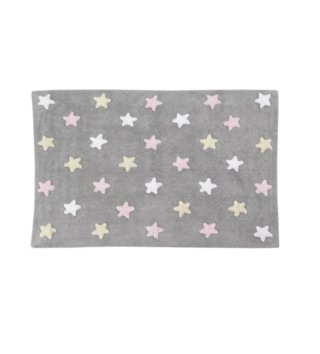 120 x 160 cm /  Koberec Estrellas Tricolor Stars Grey Pink 120x160 