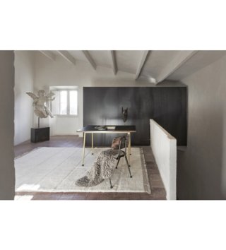 75 x 100 cm /  Koberec - kožušina z ovčej vlny Grey 75x110 