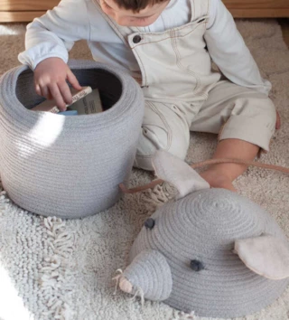 Koše na hračky, úložné boxy /  Úložný košík myška Renáta 