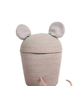 Koše na hračky, úložné boxy /  Úložný košík myška Renáta 