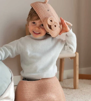 Koše na hračky, úložné boxy /  Úložný košík prasiatko Peggy 