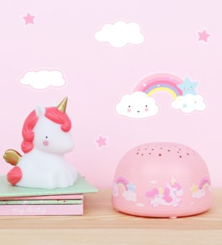 Lampy, osvetlenie /  Lampička s projektorom nočnej oblohy Unicorn 