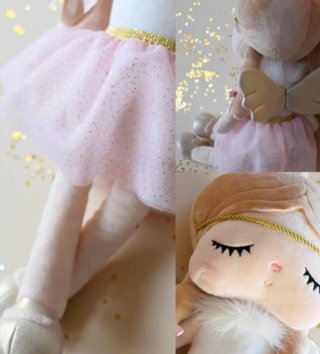 Plyšové hračky /  Metoo bábika 48 cm v ružovej sukničke 