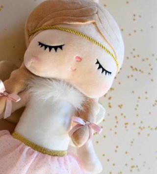 Plyšové hračky /  Metoo bábika 48 cm v ružovej sukničke 