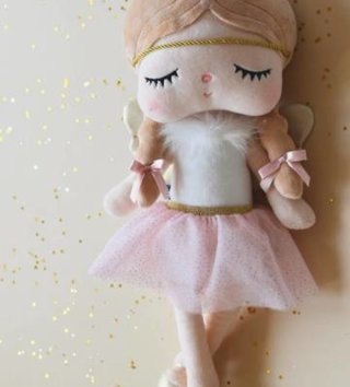 Plyšové hračky /  Metoo bábika 48 cm v ružovej sukničke 