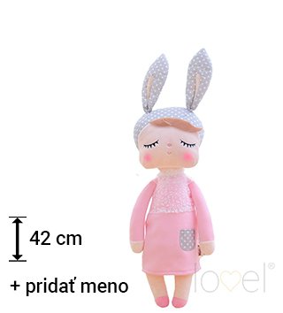 Bábiky /  Metoo bábika Angela 42cm v ružových šatách 