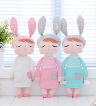 Plyšové hračky /  Metoo bábika Angela 42cm v mintových šatách 