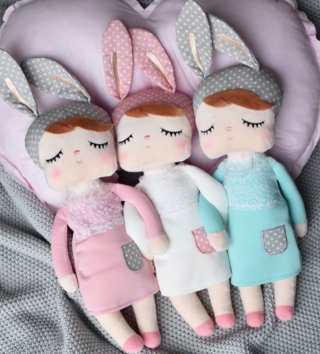 Plyšové hračky /  Metoo bábika Angela 42cm v mintových šatách 