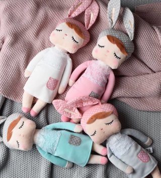 Plyšové hračky /  Metoo bábika Angela 42cm v mintových šatách 