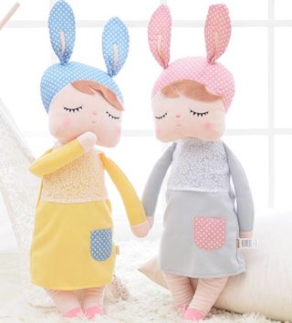 Plyšové hračky /  Metoo bábika Angela 42cm v žltých šatách 