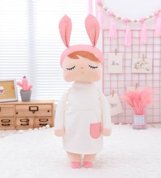 Plyšové hračky /  Metoo bábika Angela 70cm v bielych šatách 