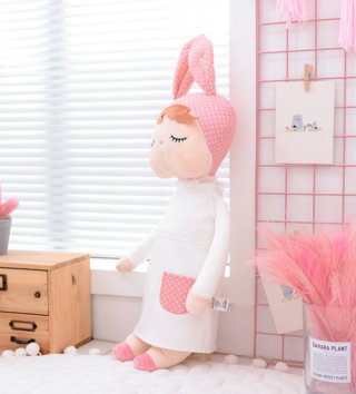 Plyšové hračky /  Metoo bábika Angela 70cm v bielych šatách 