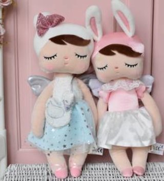 Plyšové hračky /  Metoo bábika Anjel v bielej sukničke 42 cm 