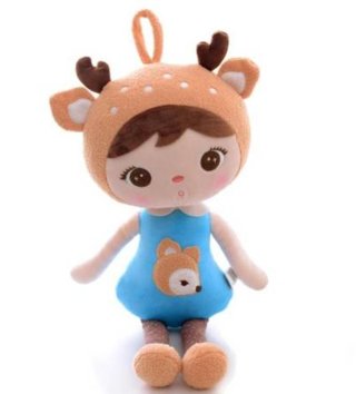 Plyšové hračky /  Metoo bábika Jeleň modrý 50 cm 
