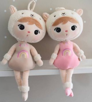 Plyšové hračky /  Metoo bábika Lamka béžová 48 cm 