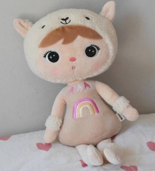 Plyšové hračky /  Metoo bábika Lamka béžová 48 cm 
