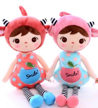 Plyšové hračky /  Metoo bábika Ovečka ružová 50 cm 