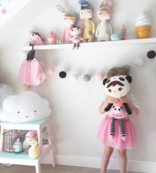 Plyšové hračky /  Metoo bábika Panda 50 cm 