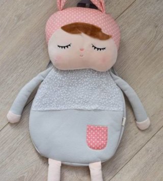 Ruksaky, kufríky, tašky /  Metoo Batoh Angela šedý 60 cm 