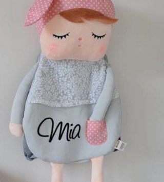 Ruksaky, kufríky, tašky /  Metoo Batoh Angela šedý 60 cm 