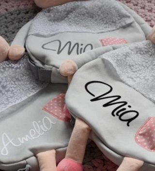 Ruksaky, kufríky, tašky /  Metoo Batoh Angela šedý 60 cm 