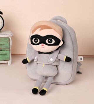 Ruksaky, kufríky, tašky /  Metoo plyšový Batoh superhrdina 30 cm 