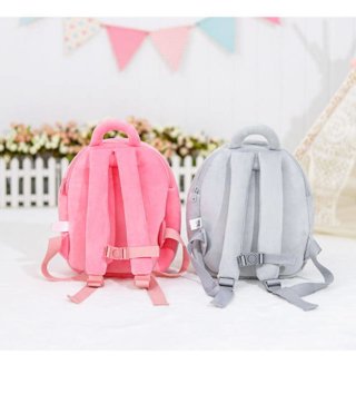 Ruksaky, kufríky, tašky /  Metoo plyšový Batoh panda ružová 30 cm 