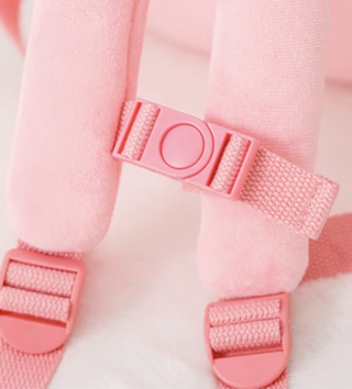 Ruksaky, kufríky, tašky /  Metoo plyšový Batoh panda ružová 30 cm 