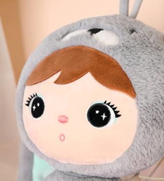 Plyšové hračky /  Metoo plyšový zajačik sivo - mintový 70 cm 