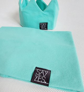 Čiapky, čelenky, šiltovky /  Čelenka korunka - mint 