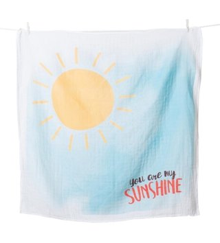 Mušelínové plienky /  Mušelínová plienka You are my sunshine + kartičky 