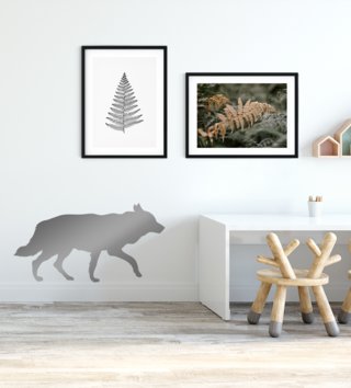 Forest - Lesný motív /  Nálepka na stenu Animals - vlk Z071 