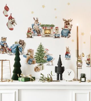 Vianoce /  Nálepka na stenu Christmas SW038 