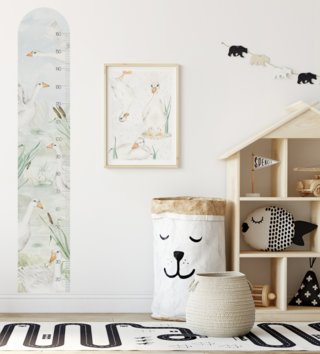 Zvieratá /  Nálepka na stenu Country husi DK454 - meter 