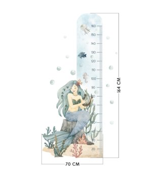 Oceán - Podmorský svet /  Nálepka na stenu meter Ocean - morská panna DK460 
