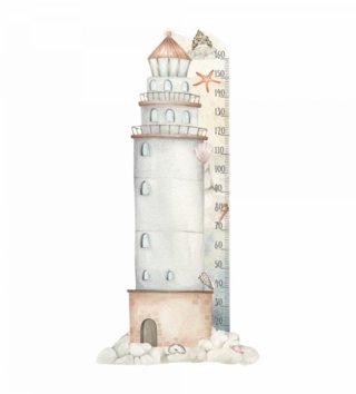 Oceán - Podmorský svet /  Nálepka na stenu Ocean maják DK449 - meter 