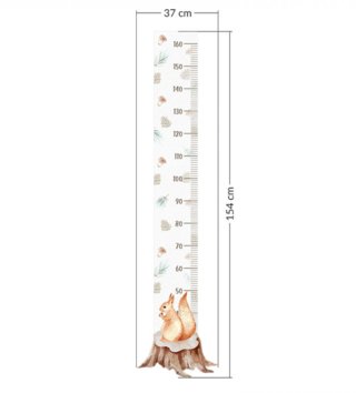 Forest - Lesný motív /  Nálepka na stenu Forest veverička DK311 - meter 