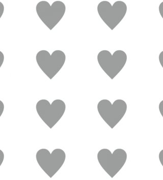 Tvary /  Nálepka na stenu Shapes - srdiečka 32 ks V07 