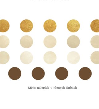 Tvary /  Nálepka na stenu Teddy - dots 120 ks DK244 