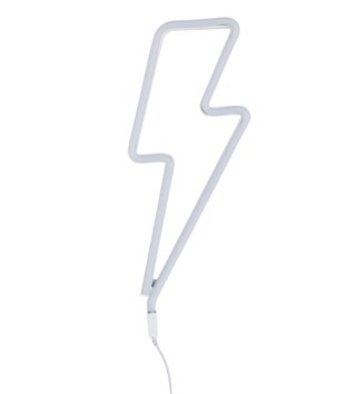 Lampy, osvetlenie /  Neonové LED svetlo Lightning bolt - modré 
