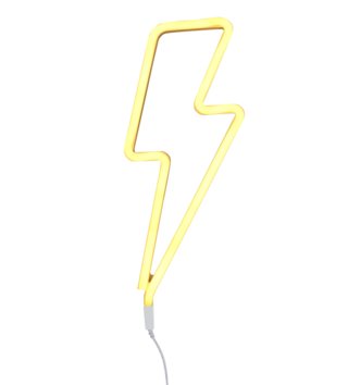 Lampy, osvetlenie /  Neonové LED svetlo Lightning bolt - modré 